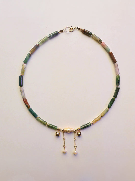 Petite Grand - Chiara Jade Necklace - Gold