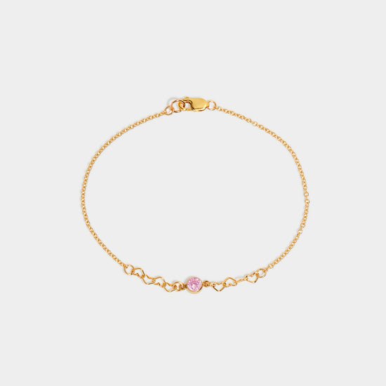 Load image into Gallery viewer, Petite Grand - Crystal Love Bracelet - Gold
