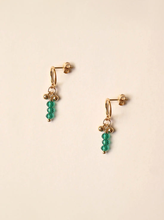 Petite Grand - Endora Emerald Earrings - Gold