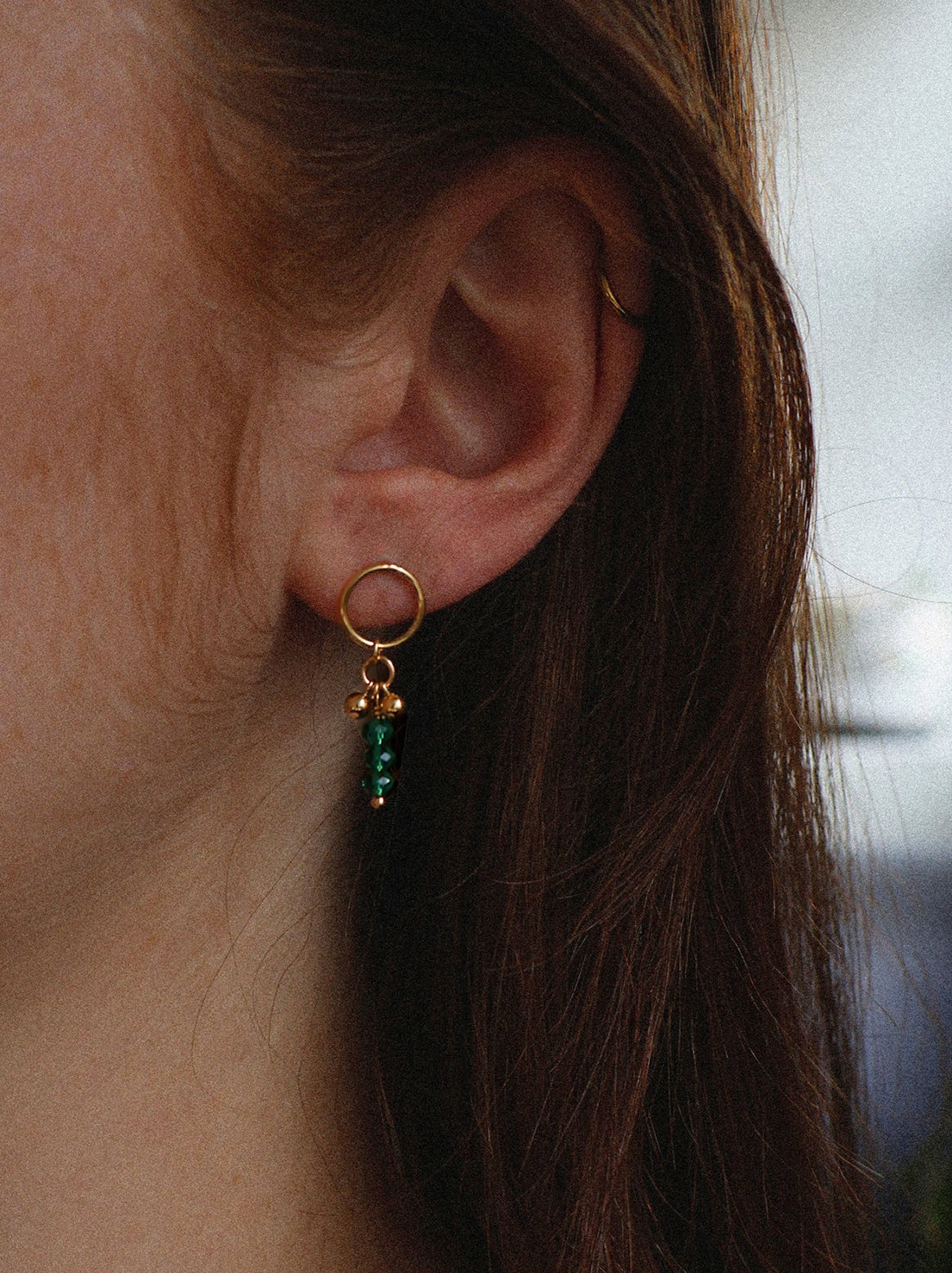 Petite Grand - Endora Emerald Earrings - Gold