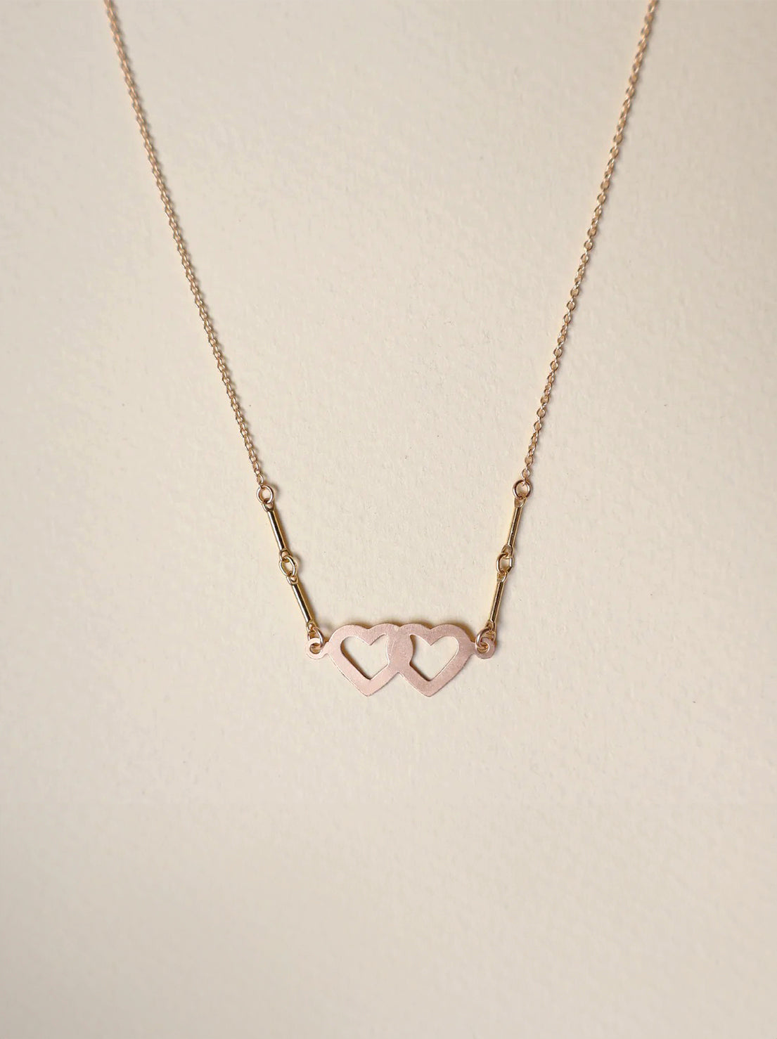 Petite Grand - Heart To Heart Necklace - Gold