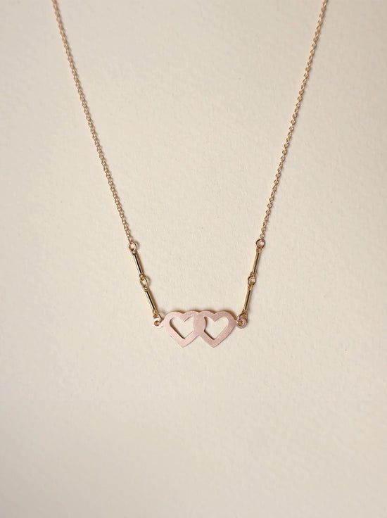 Petite Grand - Heart To Heart Necklace - Gold