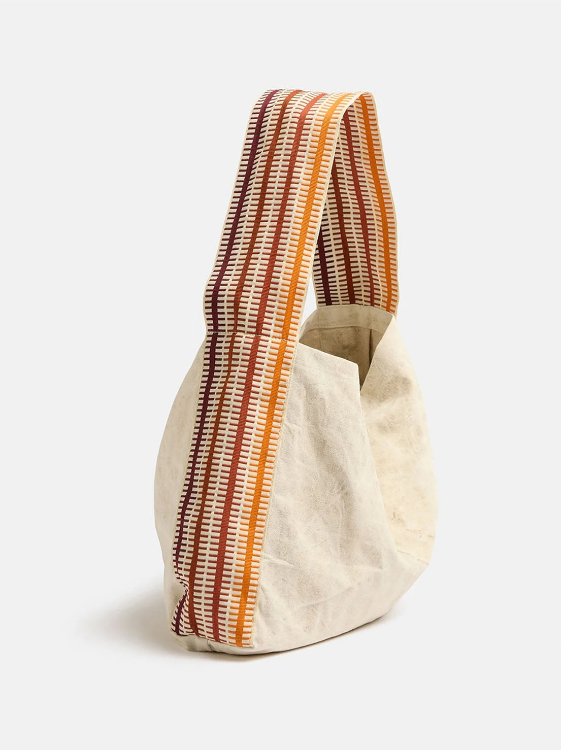 Pony Rider - Adventure Slouch  Bag - Upcycled - Natural Stripe