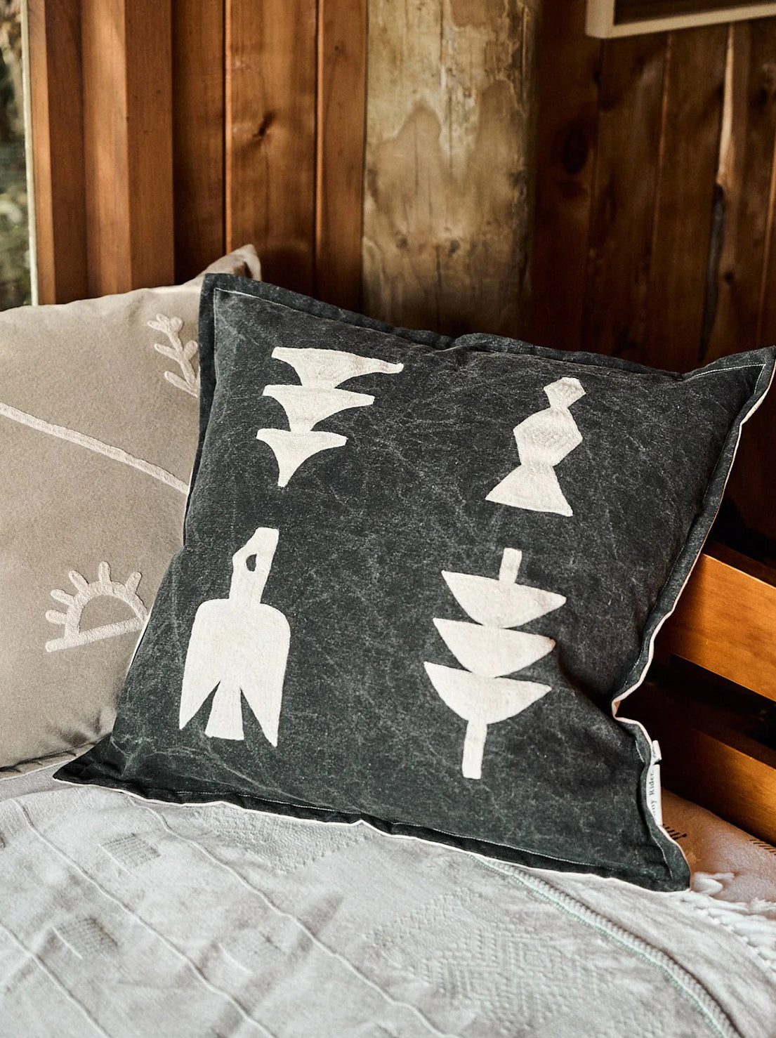 Pony Rider - Elements Cushion - With Inner - Black