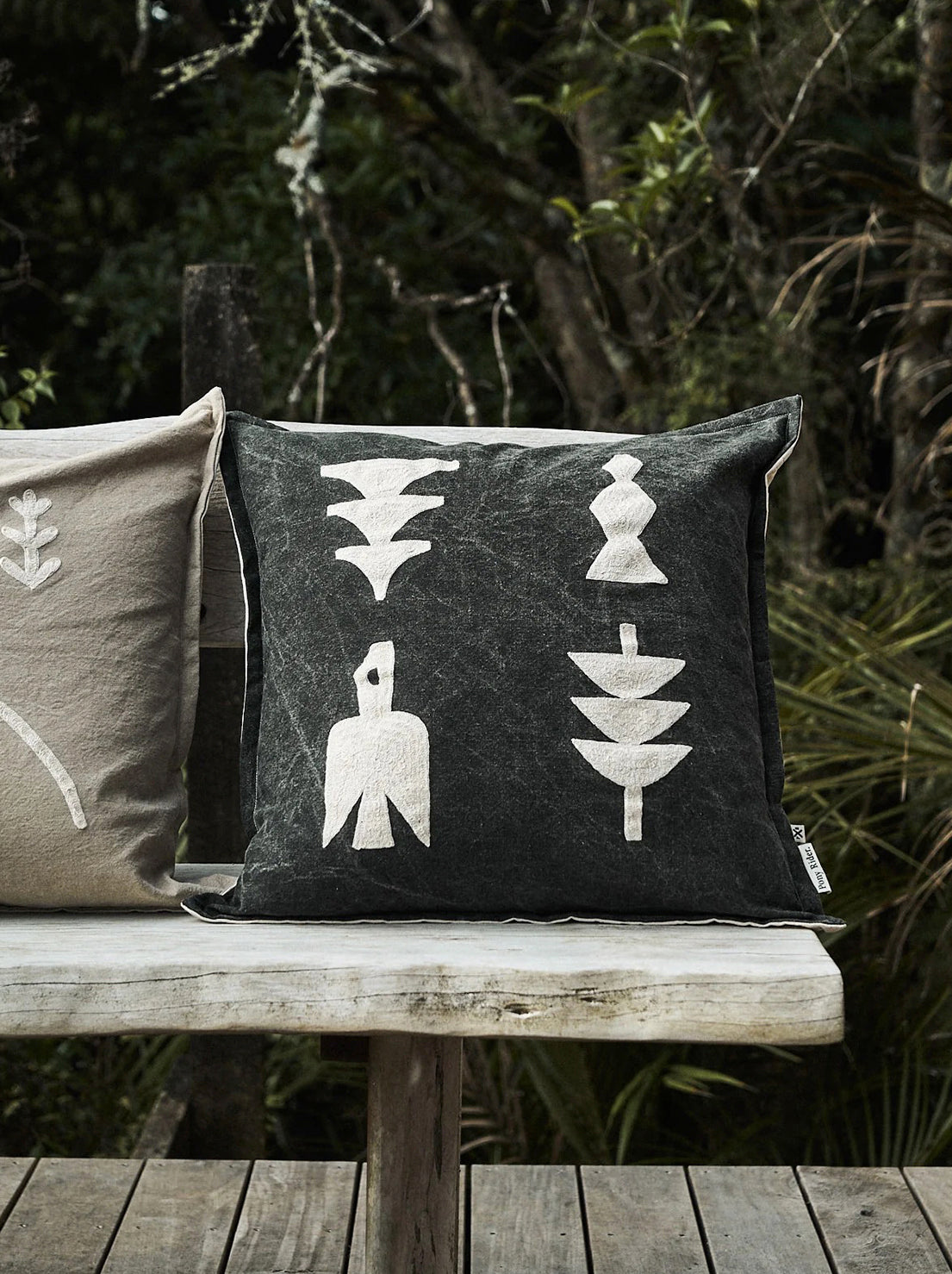 Pony Rider - Elements Cushion - With Inner - Black