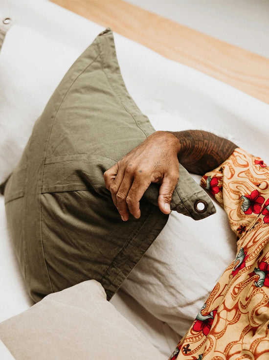 Pony Rider - Highlander X Cushion - With Inner - Khaki