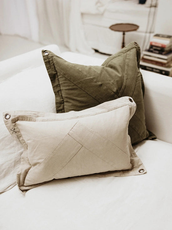 Pony Rider - Highlander X Cushion - With Inner - Khaki