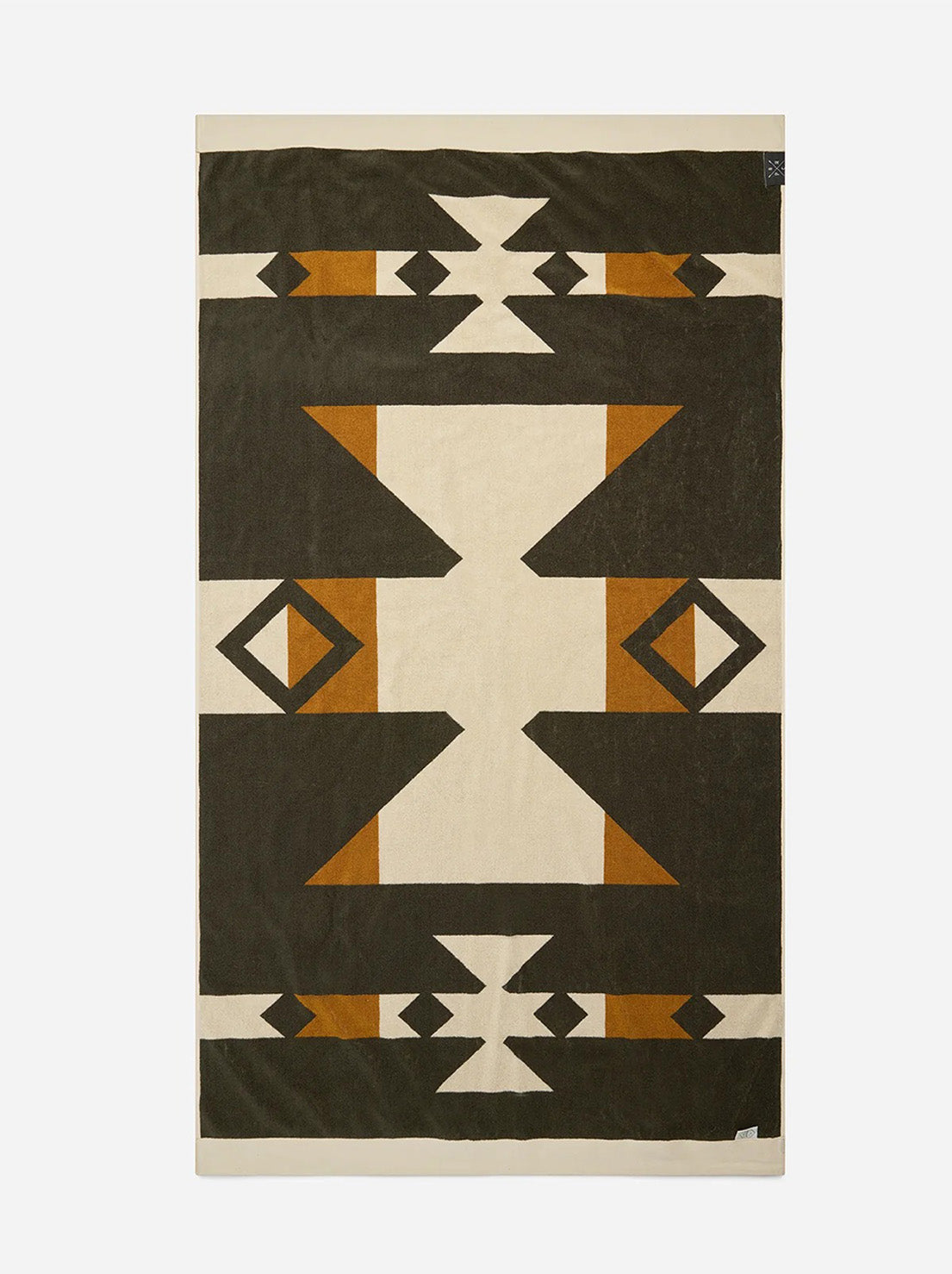 Pony Rider - Rocky Mountain Beach Towel - Natural / Black