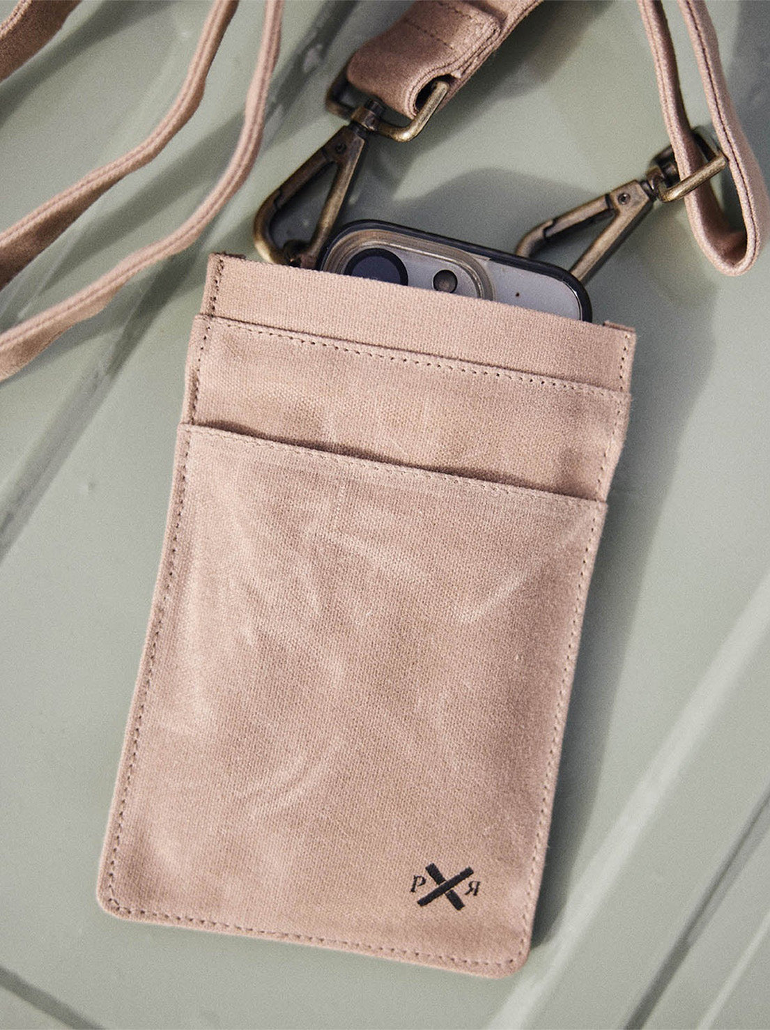 Pony Rider - Slow Road Cross Body Phone Bag - Mocha