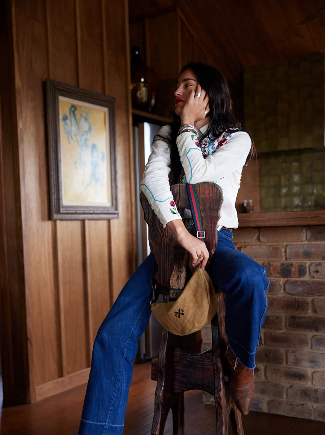 Pony Rider - Slow Road Round Shoulder Bag - Clay