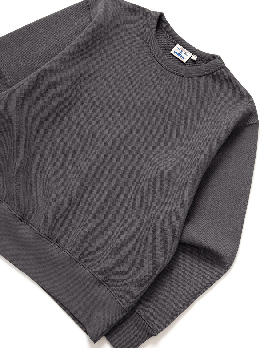 Power Goods - Loopback Crewneck - Washed Black