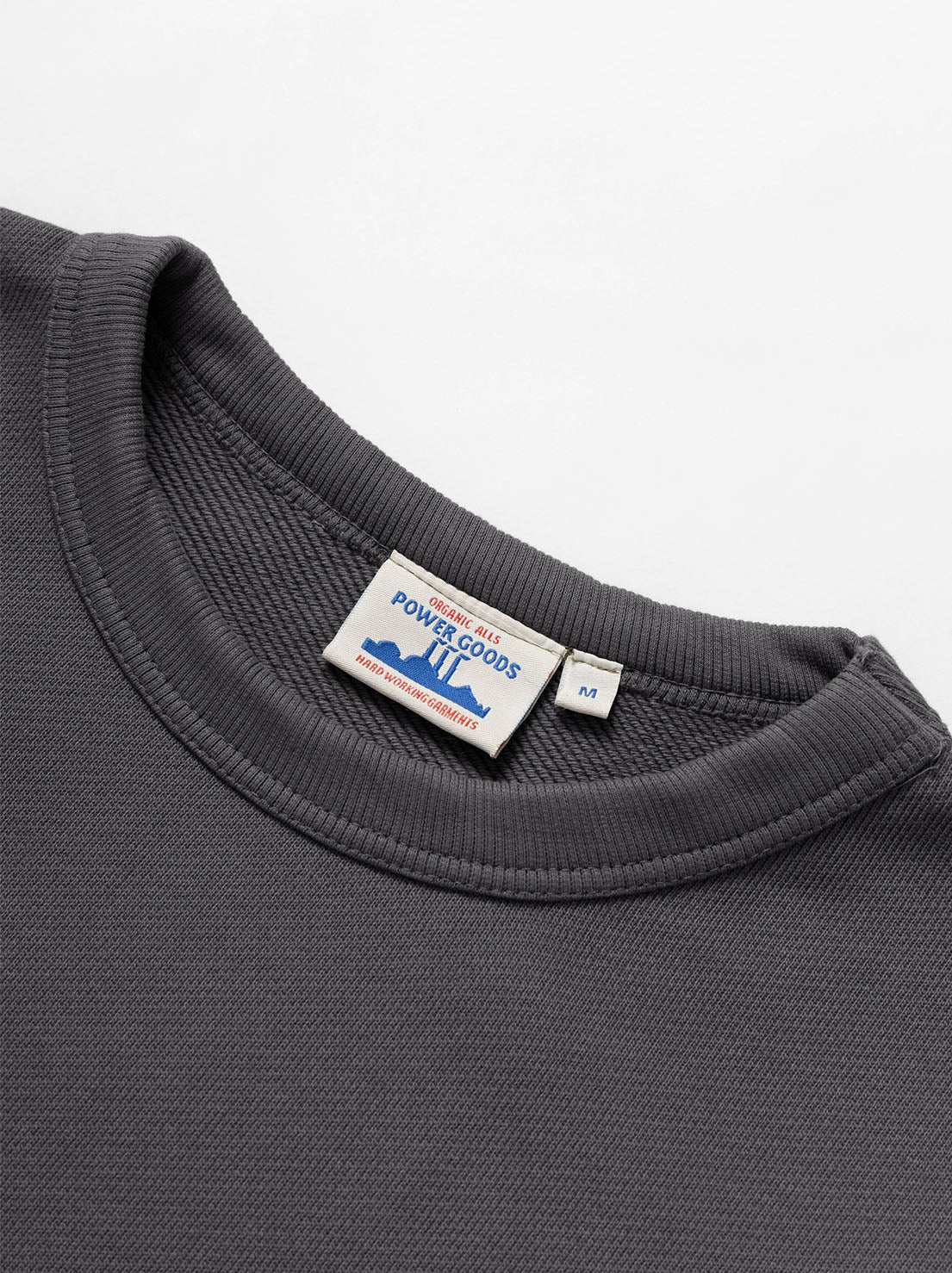 Power Goods - Loopback Crewneck - Washed Black