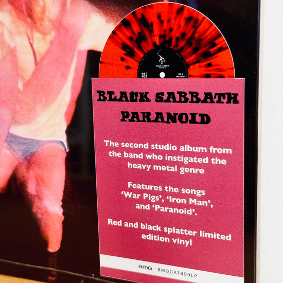 RSD2024 - BLACK SABBATH - PARANOID. LP [Ltd. Ed. Red / Black Splatter Vinyl]