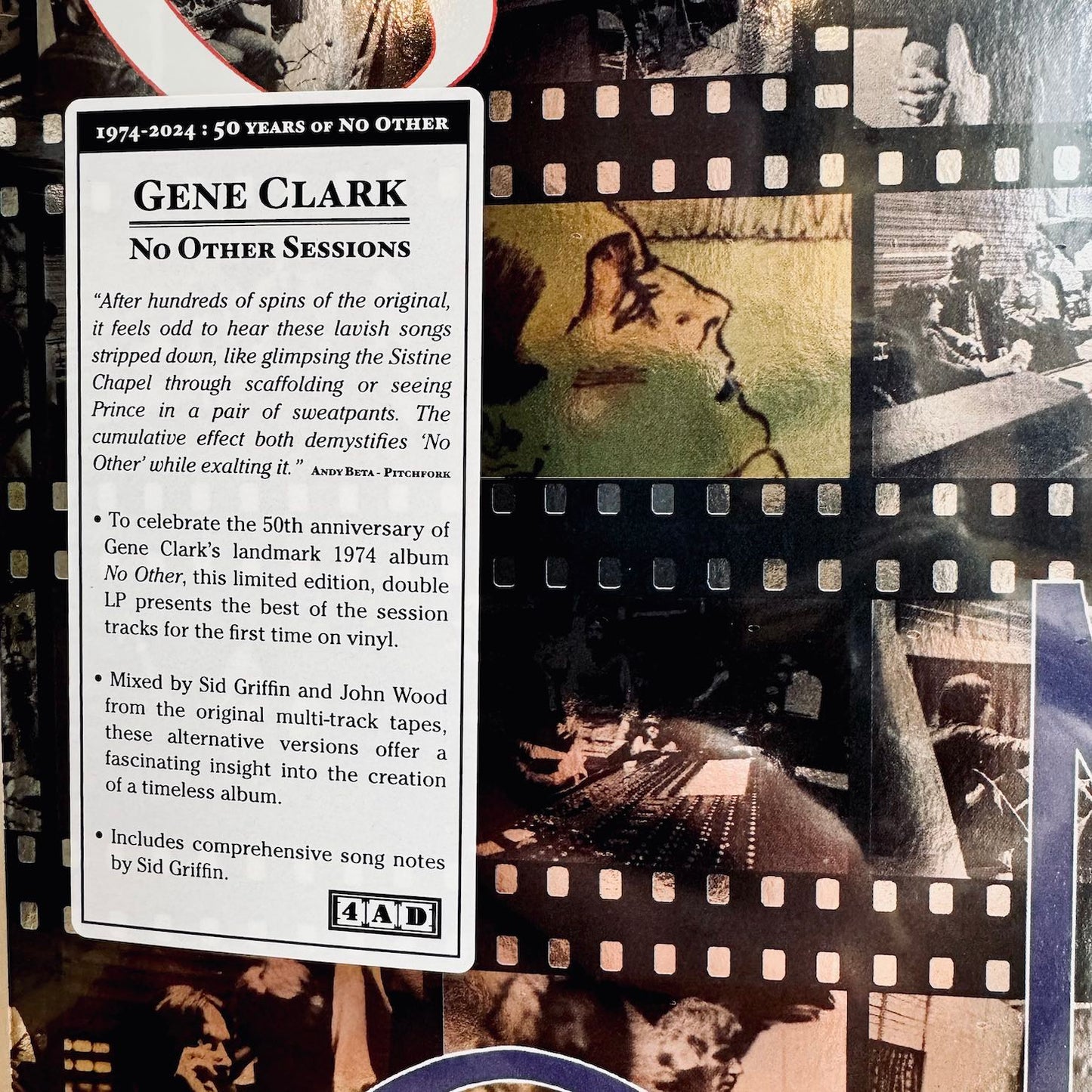 RSD2024 - GENE CLARK - NO OTHER SESSIONS. 2LP [50th Anniversary Edition]