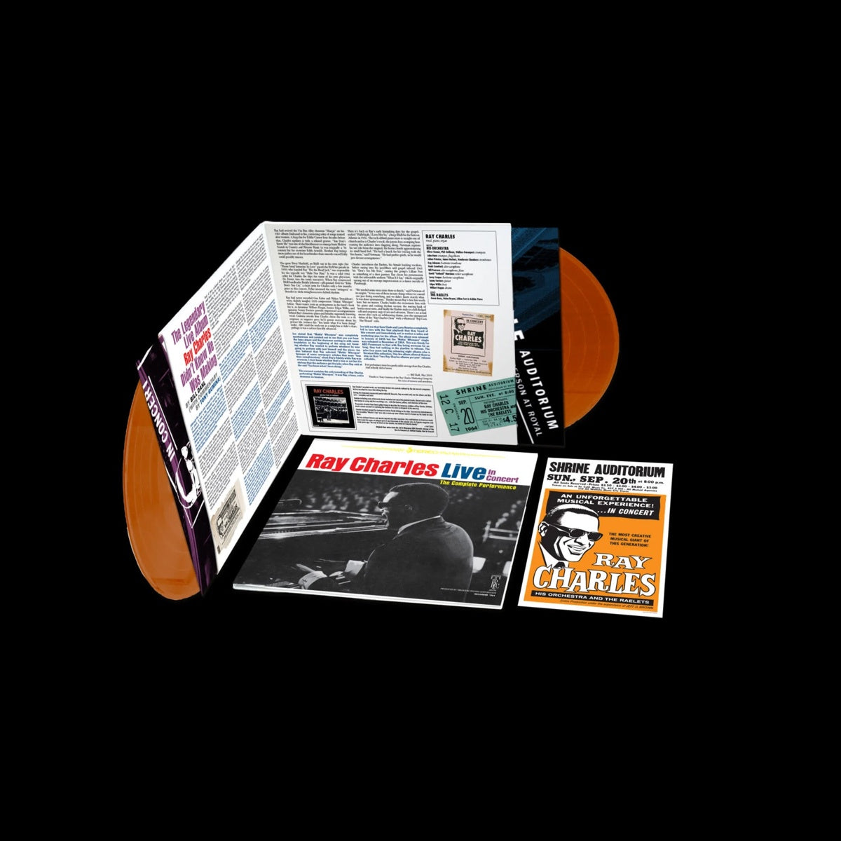 RSD26 - Ray Charles - Ray Charles Live. LP [Tangerine Vinyl]