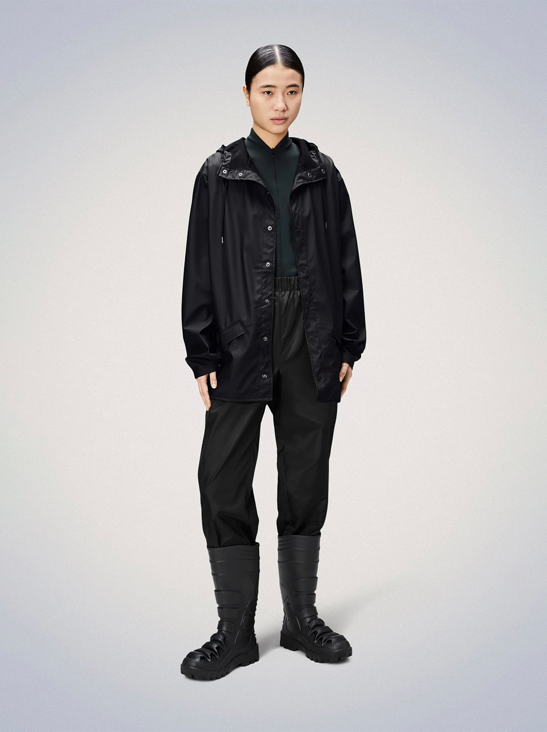 Rains - Jacket - Black