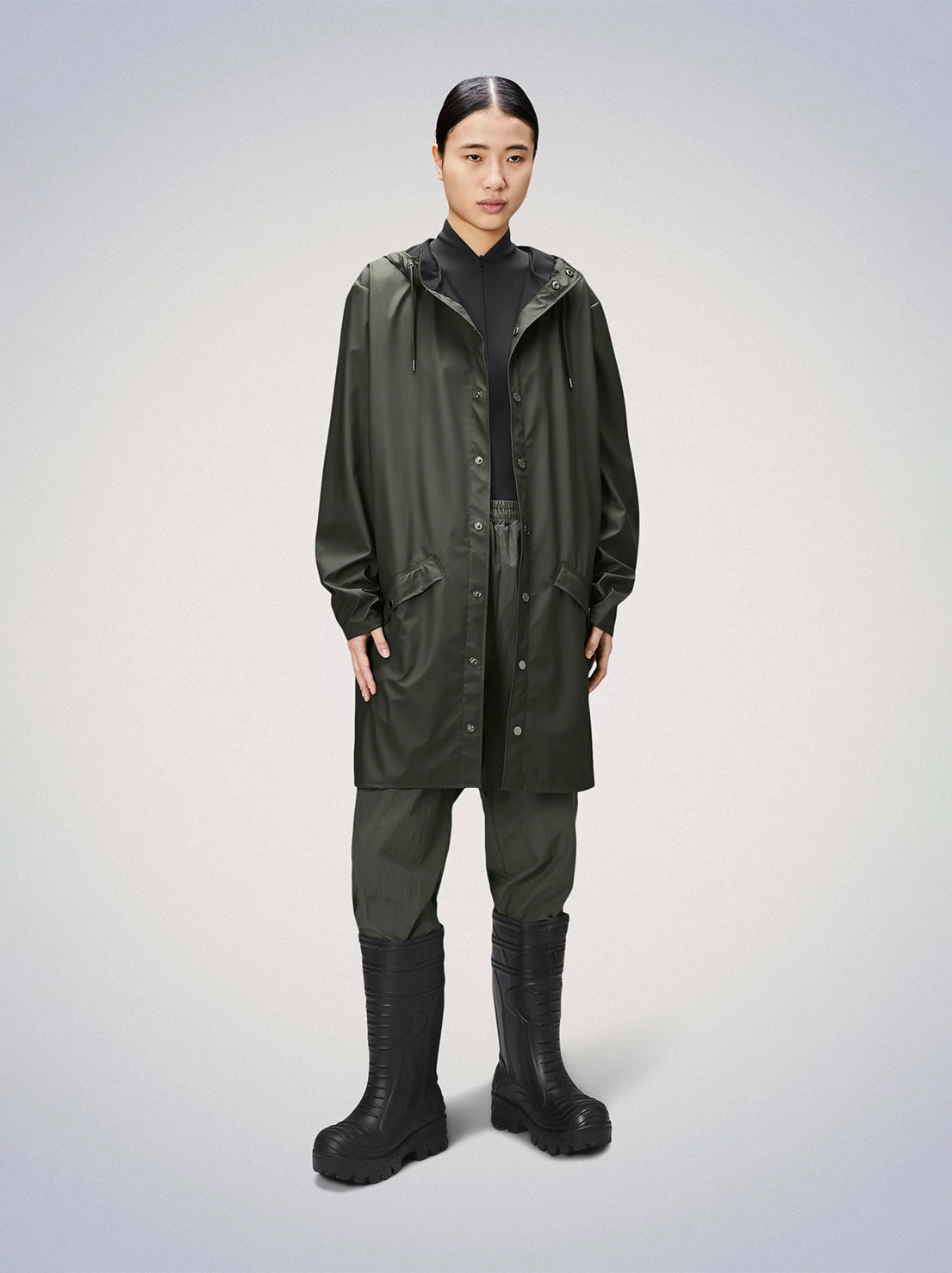 Rains - Long Jacket - Green