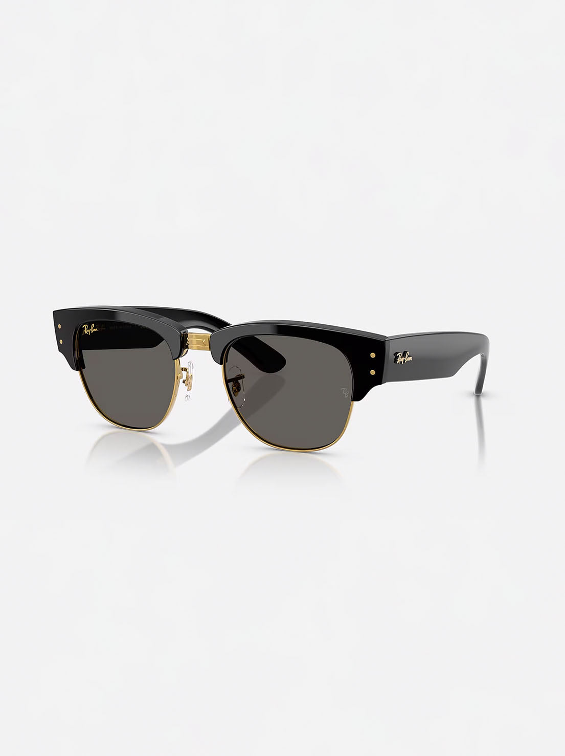 Ray-Ban - Mega Clubmaster 0RB3016S - Black On Gold W/ Ultra Black Lens - 50