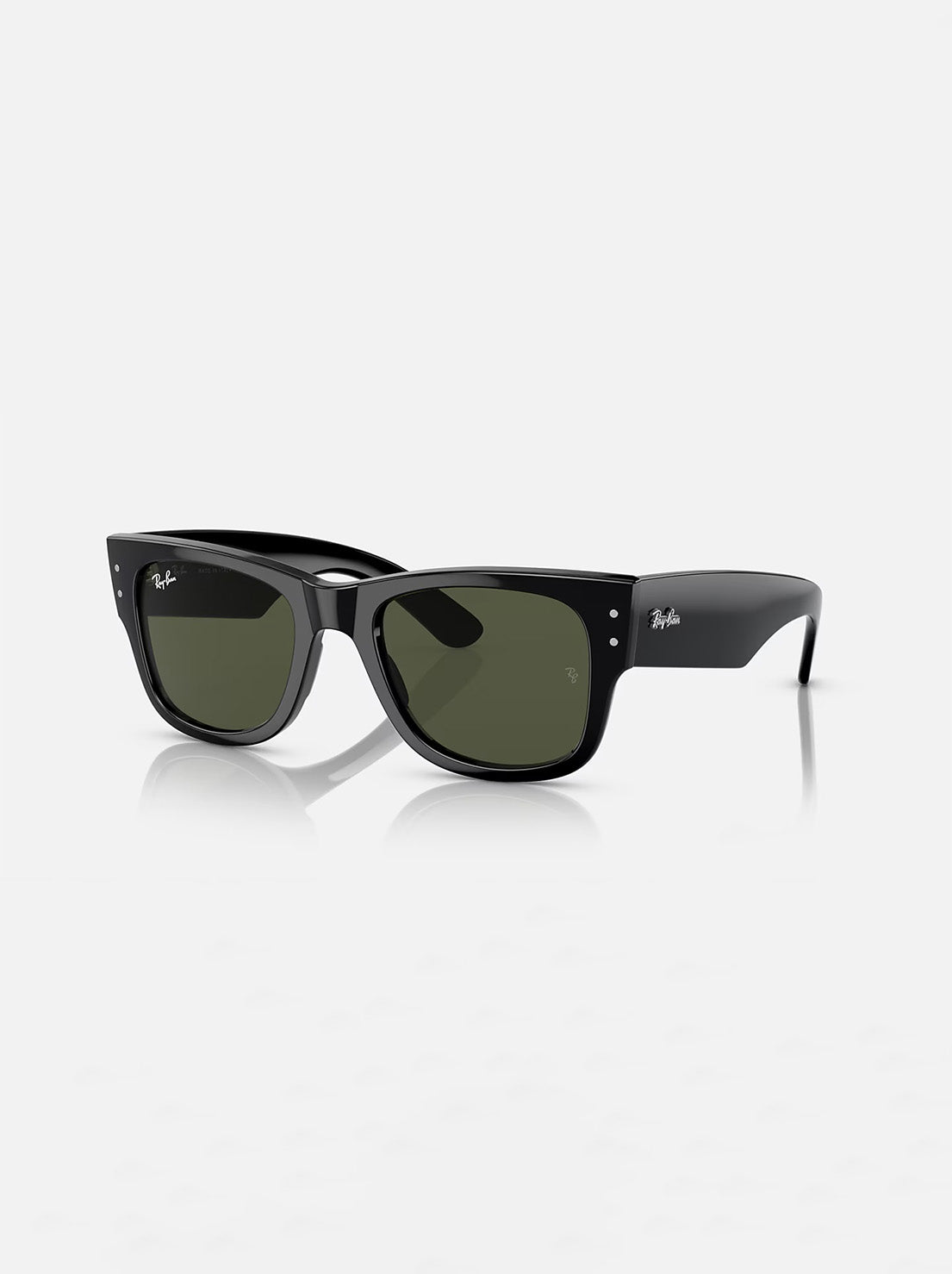 Ray-Ban - Mega Wayfarer RB0840S - Polished Black / Green Lens - 51
