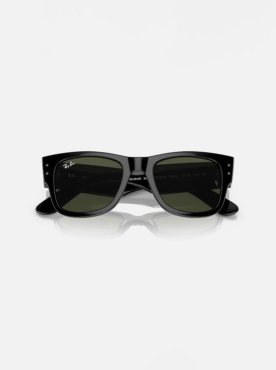 Ray-Ban - Mega Wayfarer RB0840S - Polished Black / Green Lens - 51