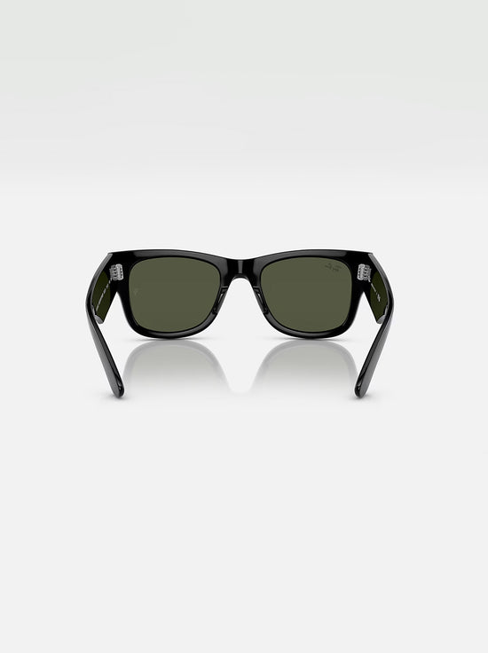 Ray-Ban - Mega Wayfarer RB0840S - Polished Black / Green Lens - 51