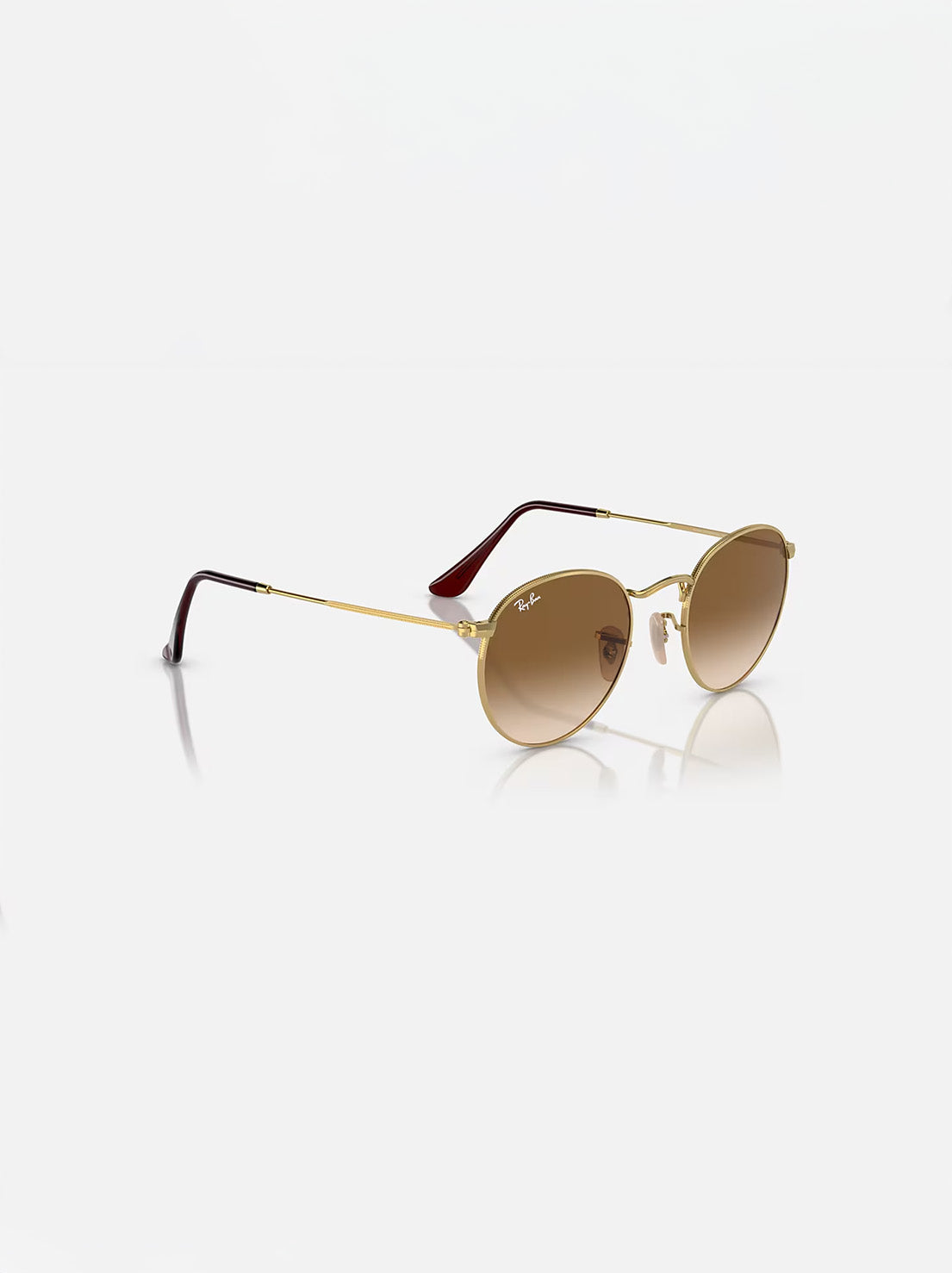 Ray-Ban - Round Metal RB3447 - Antique Gold / Polarized Brown Lens - 50