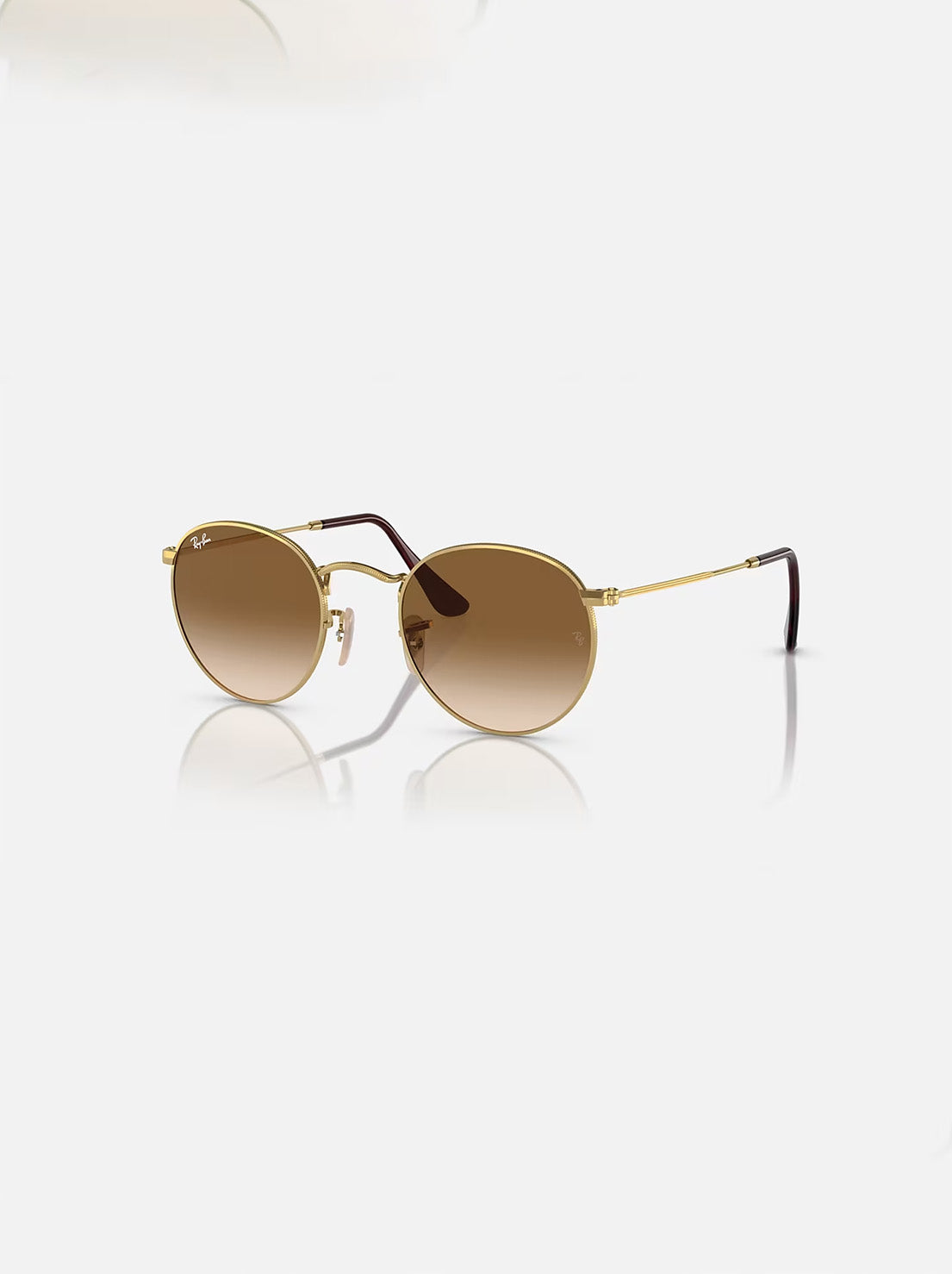 Ray-Ban - Round Metal RB3447 - Antique Gold / Polarized Brown Lens - 50