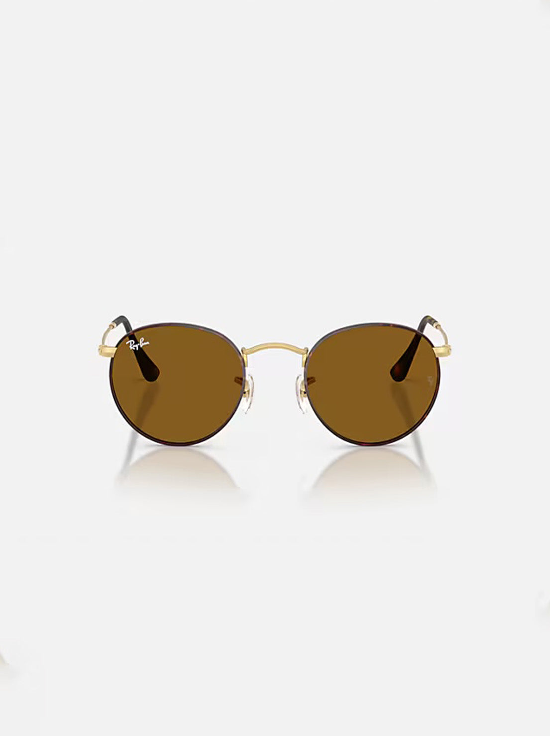 Ray-Ban - Round Metal RB3447 - Matte Havana on Matte Arista /  Brown Lens - 50
