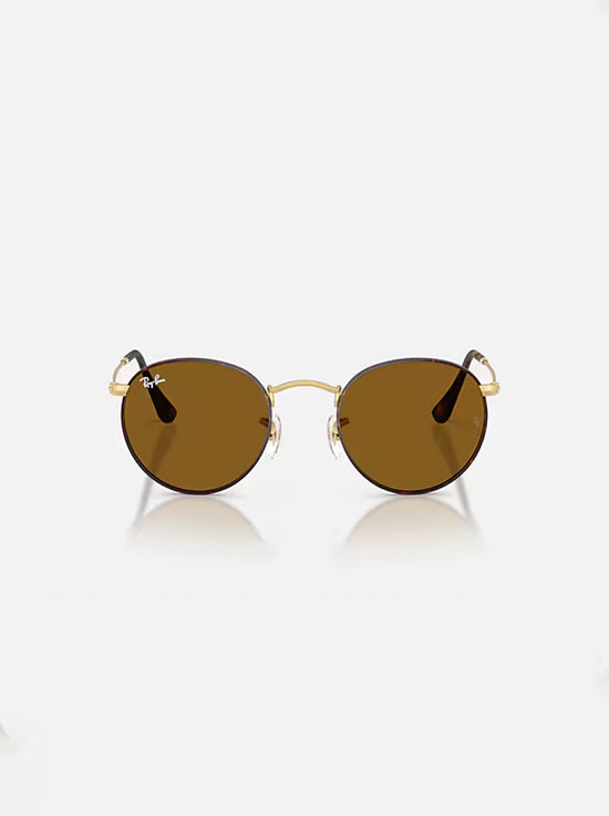 Ray-Ban - Round Metal RB3447 - Matte Havana on Matte Arista /  Brown Lens - 50
