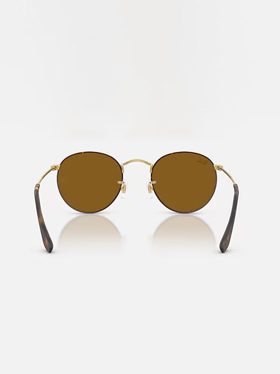 Ray-Ban - Round Metal RB3447 - Matte Havana on Matte Arista /  Brown Lens - 50