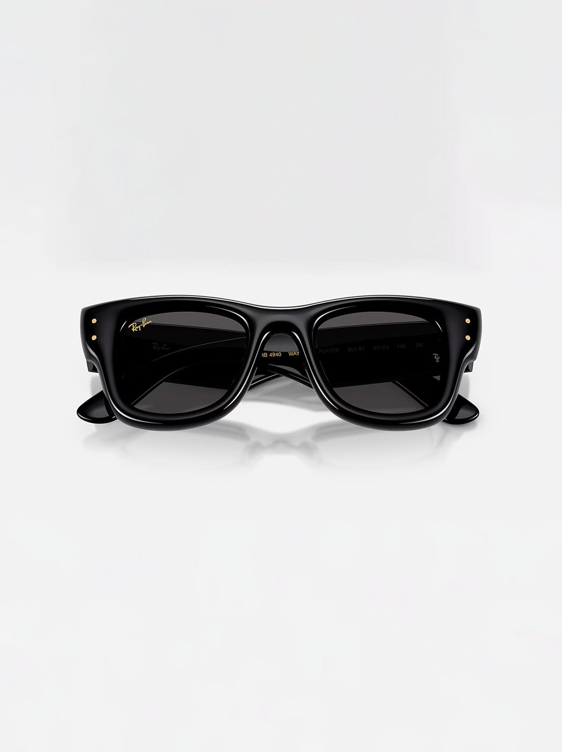 Ray-Ban - Wayfarer Puffer 0RB4940 - Black / Ultra Black Lens - 50