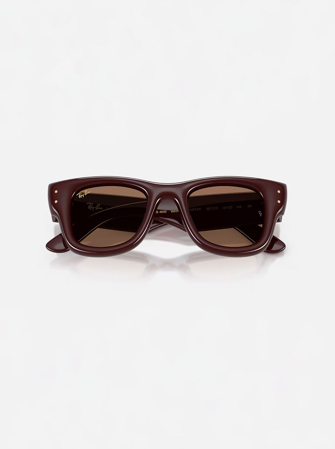 Ray-Ban - Wayfarer Puffer 0RB4940 - Dark Brown / Dark Brown Lens - 50
