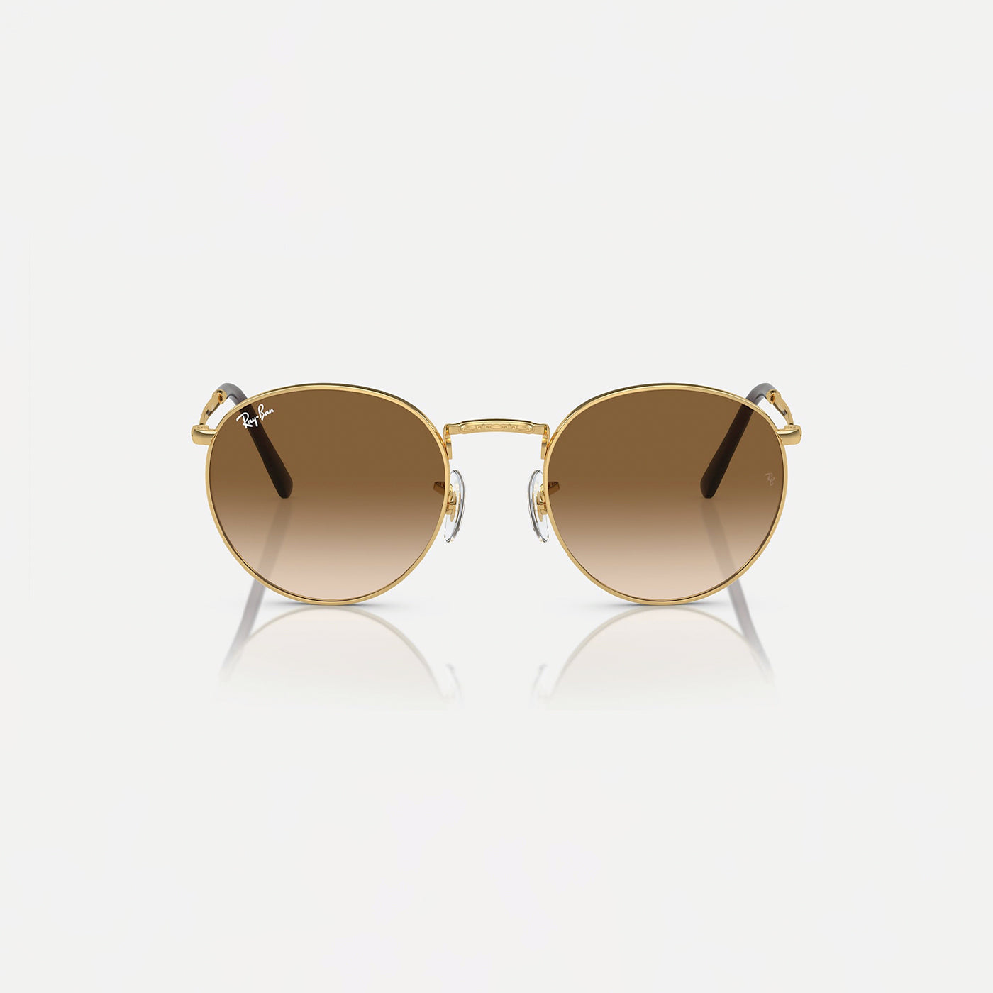 Ray-Ban - New Round RB3637 - Arista Gold Frame / Brown Gradient Lens - 50
