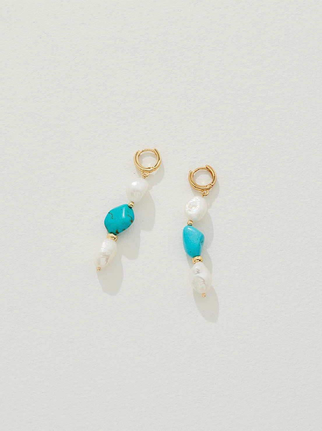 Reliquia - Martos Earrings - Turquoise & Pearl