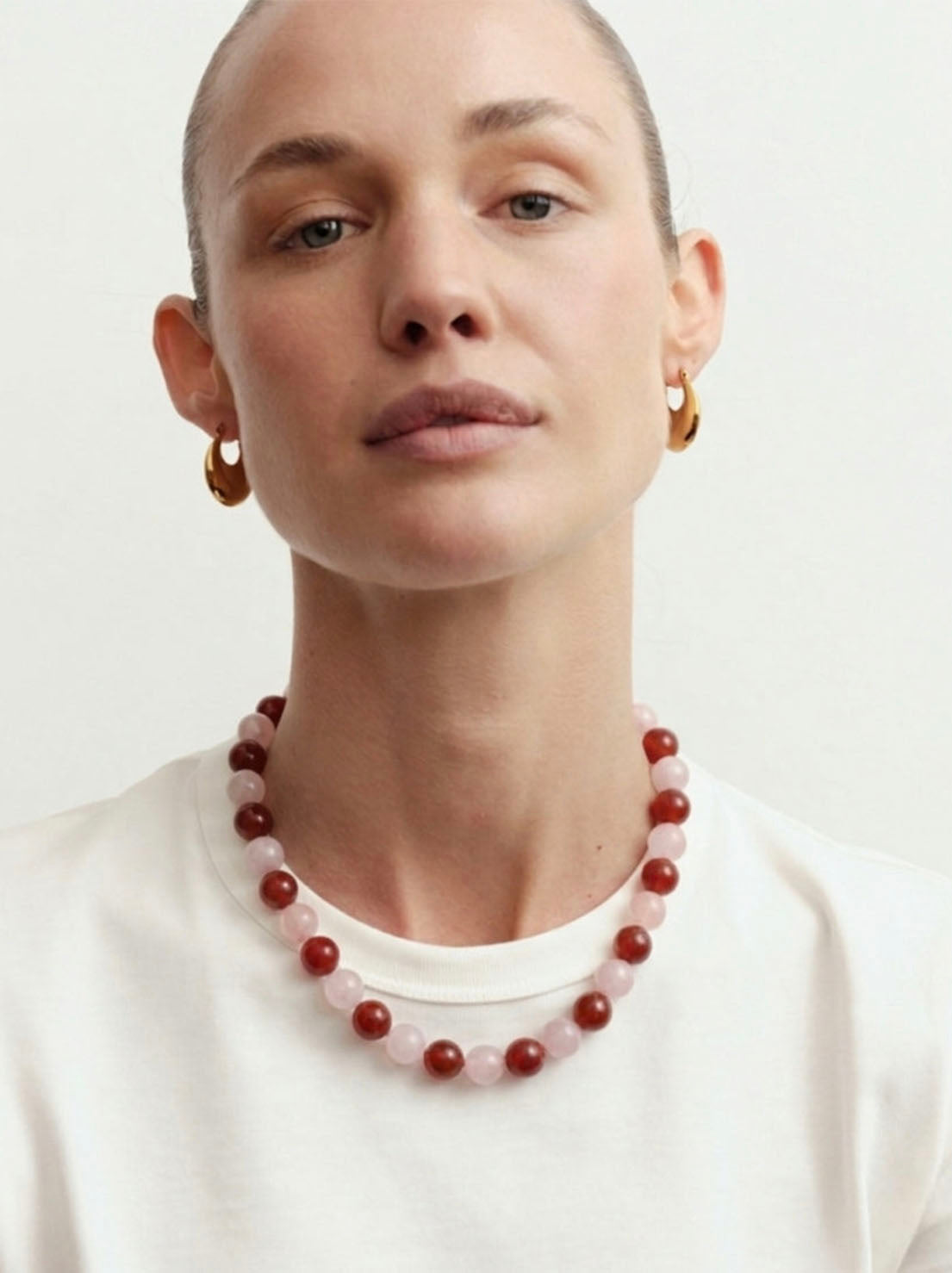 Reliquia - Toga Necklace - Red & Pink