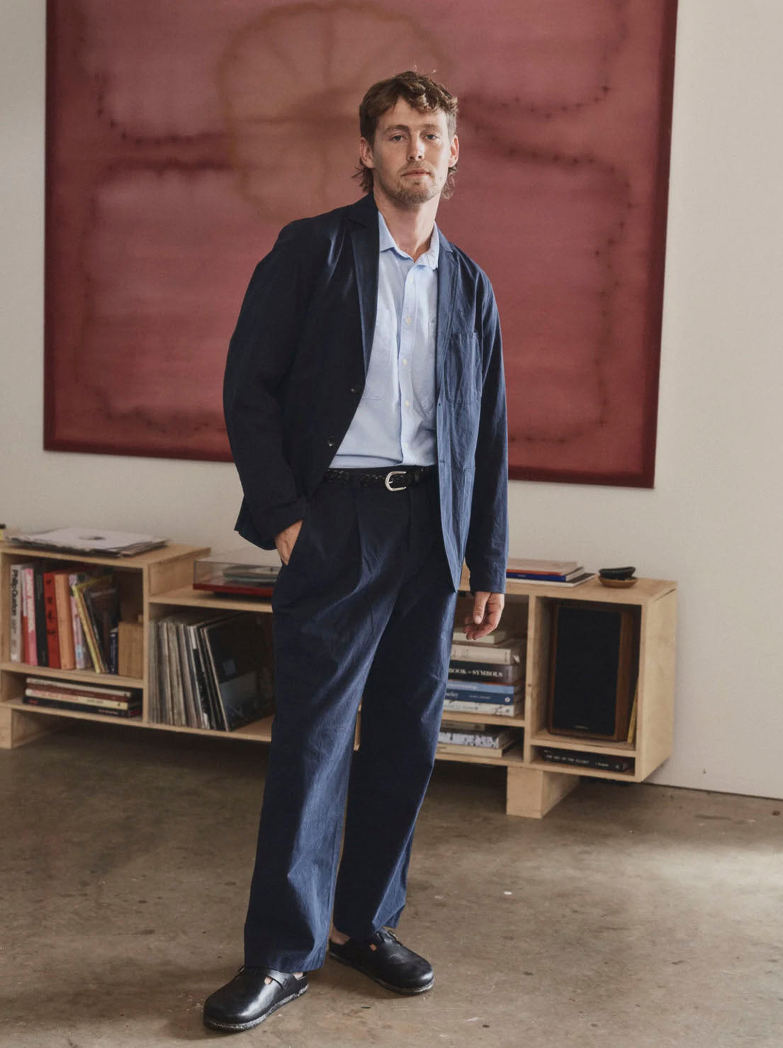 Repare Goods - 2 Button Blazer - Dark Blue