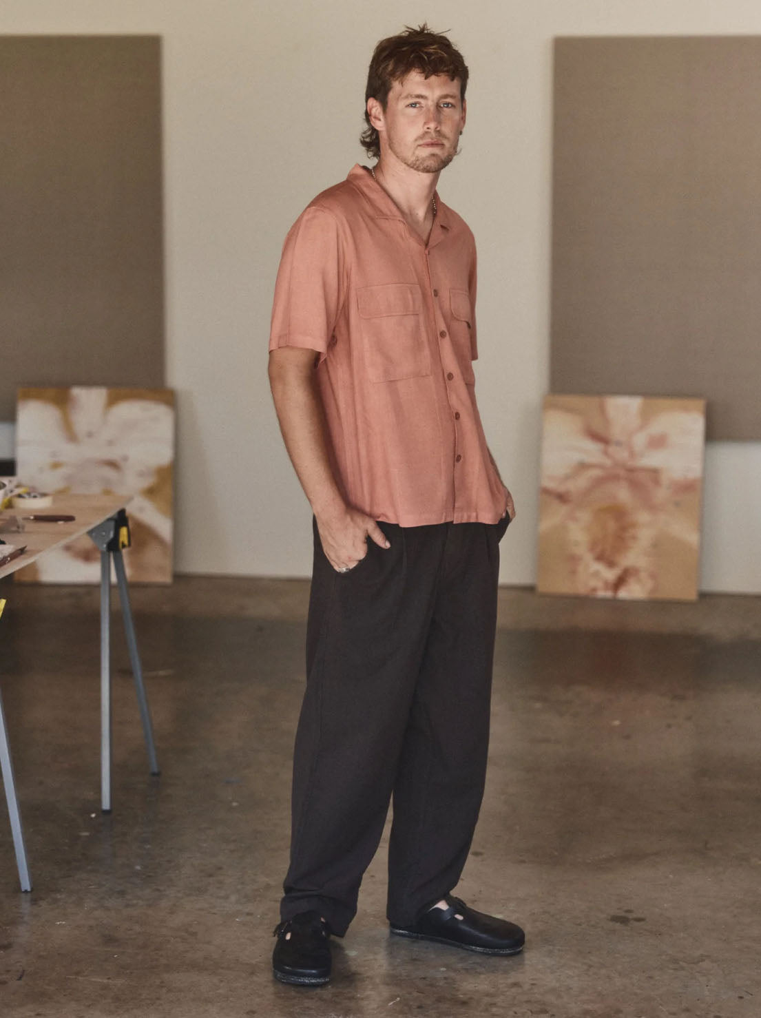 Repare Goods - Pleated Pant - Brown
