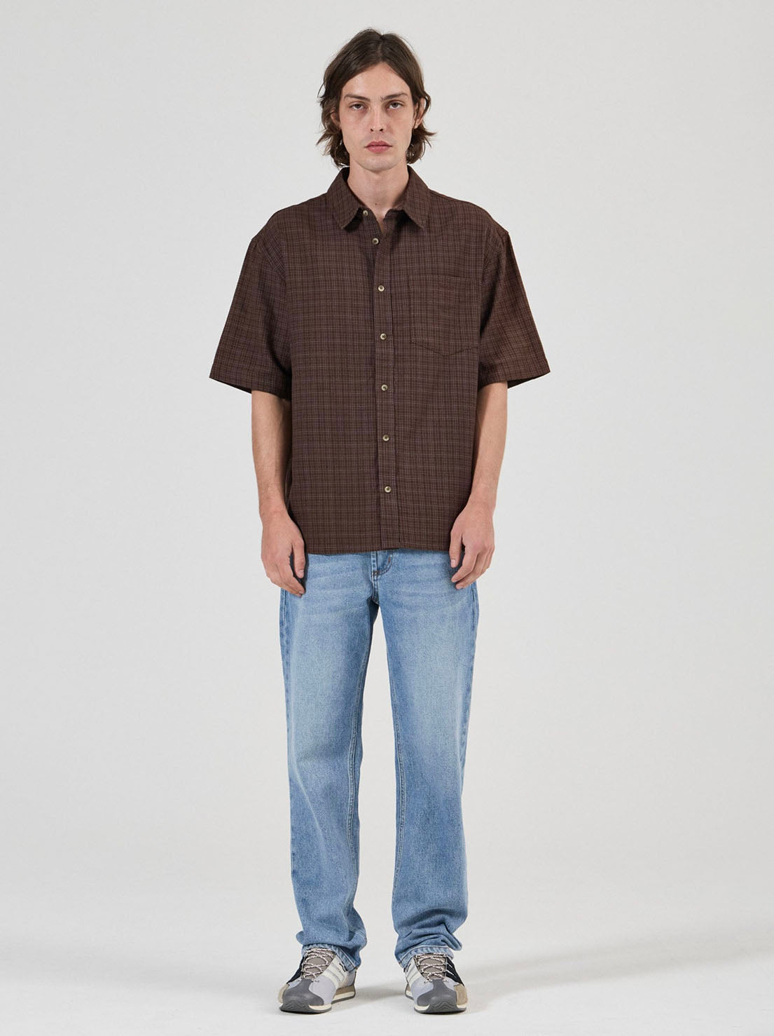 Rolla's - Axle Check Shirt - Brown