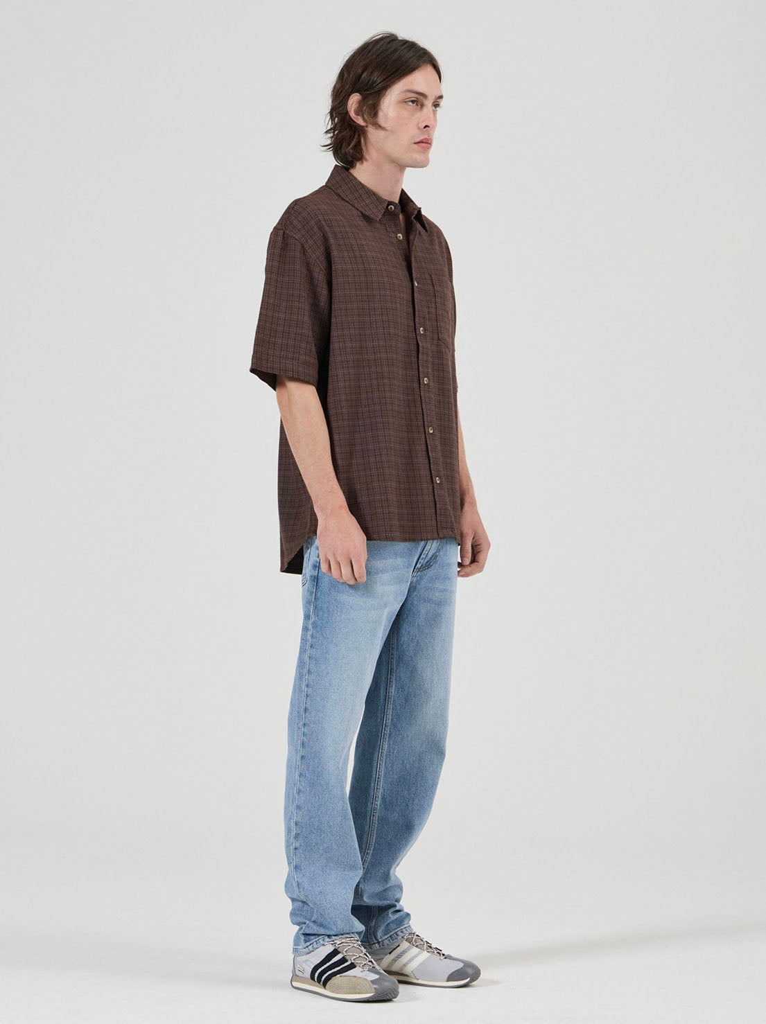 Rolla's - Axle Check Shirt - Brown