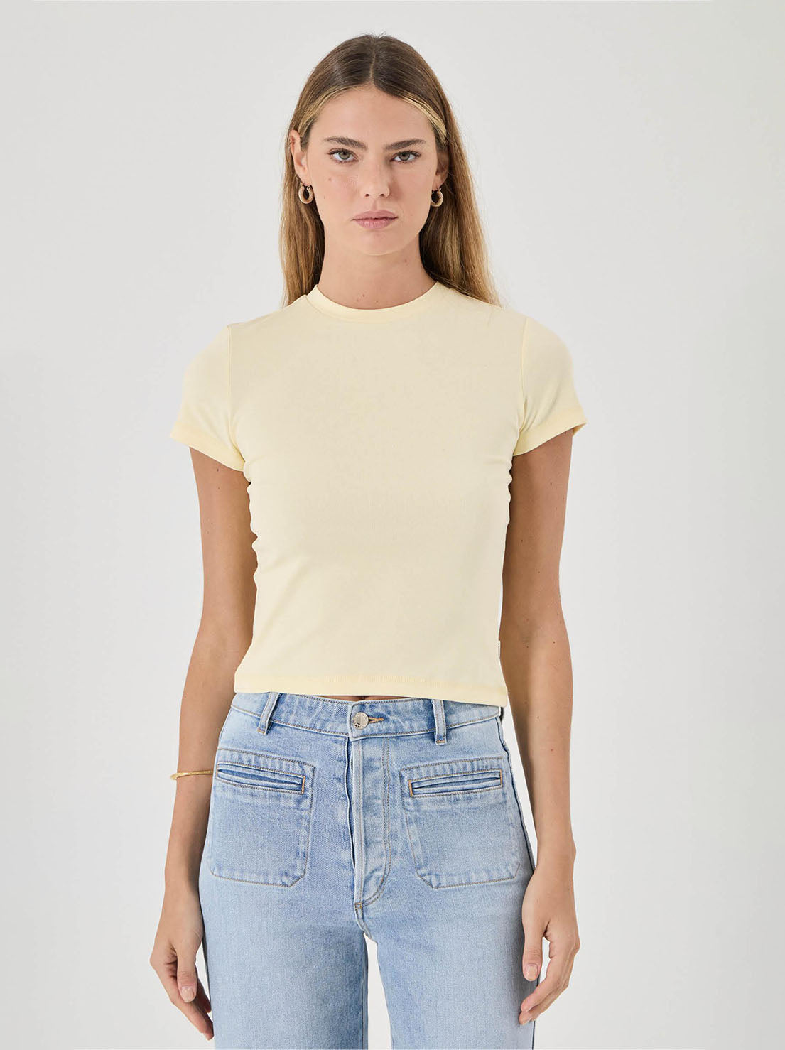 Rolla's - Baby Tee - Pale Yellow