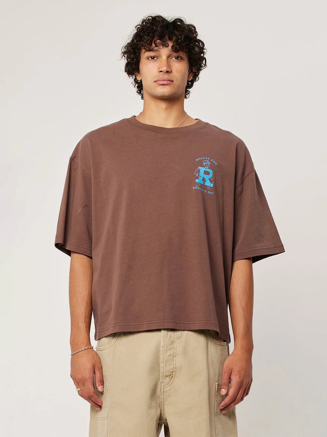 Rolla's - Big Works Tee - Brown Earth/Red