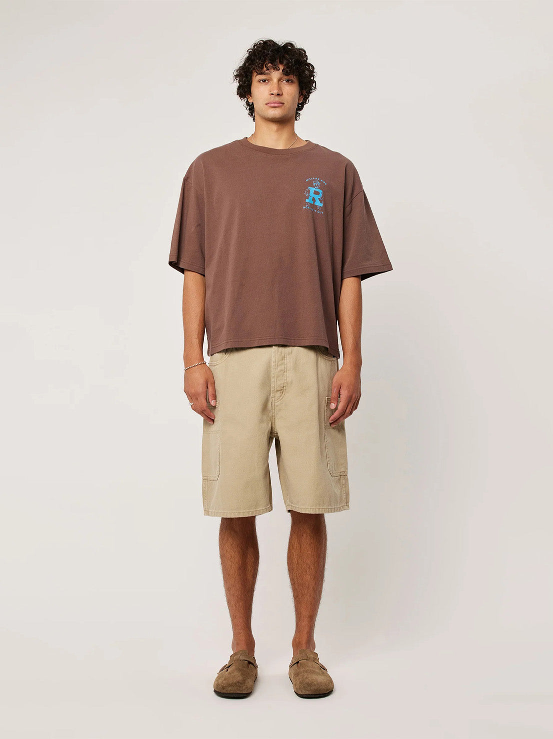 Rolla's - Big Works Tee - Brown Earth/Red