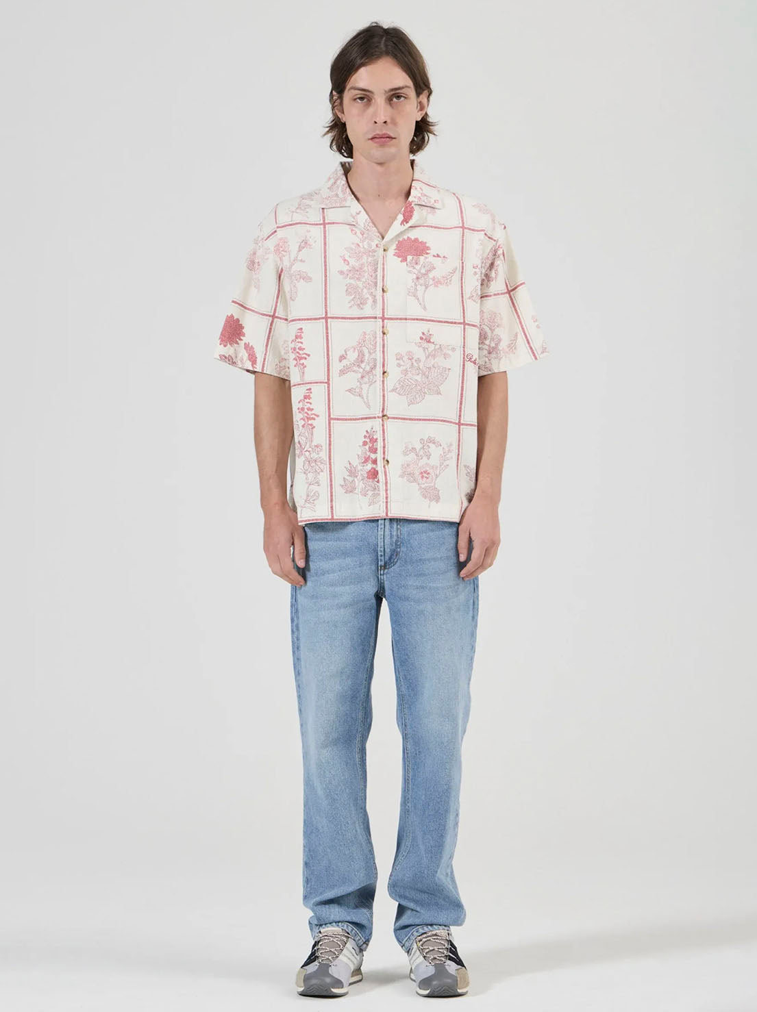 Rolla's - Botanicals Bowler Shirt - White/Red