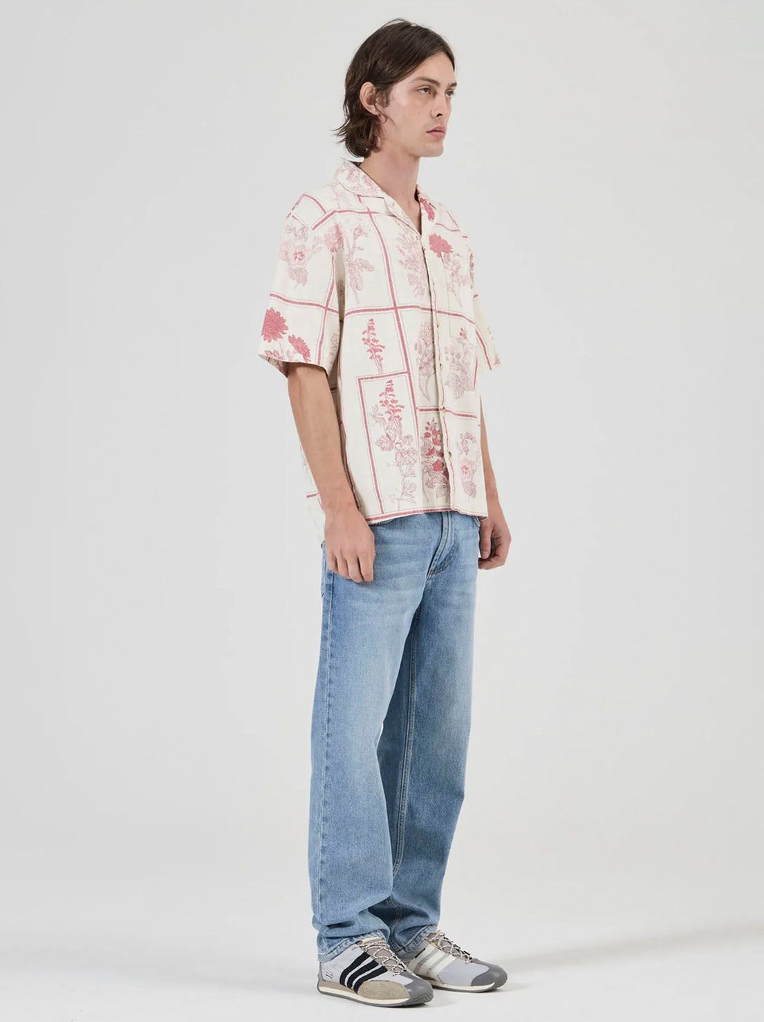 Rolla's - Botanicals Bowler Shirt - White/Red