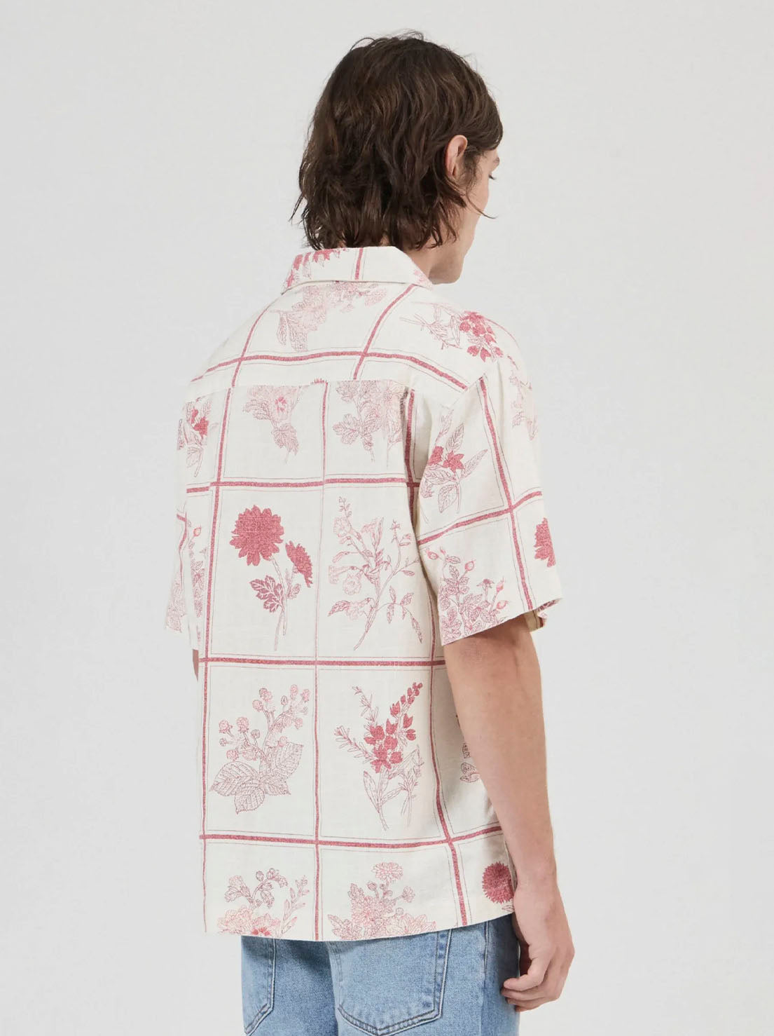 Rolla's - Botanicals Bowler Shirt - White/Red
