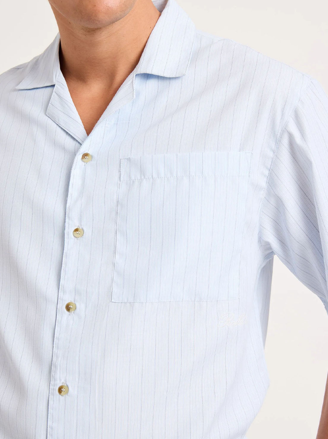 Rolla's - Business Stripe Bowler - Light Blue
