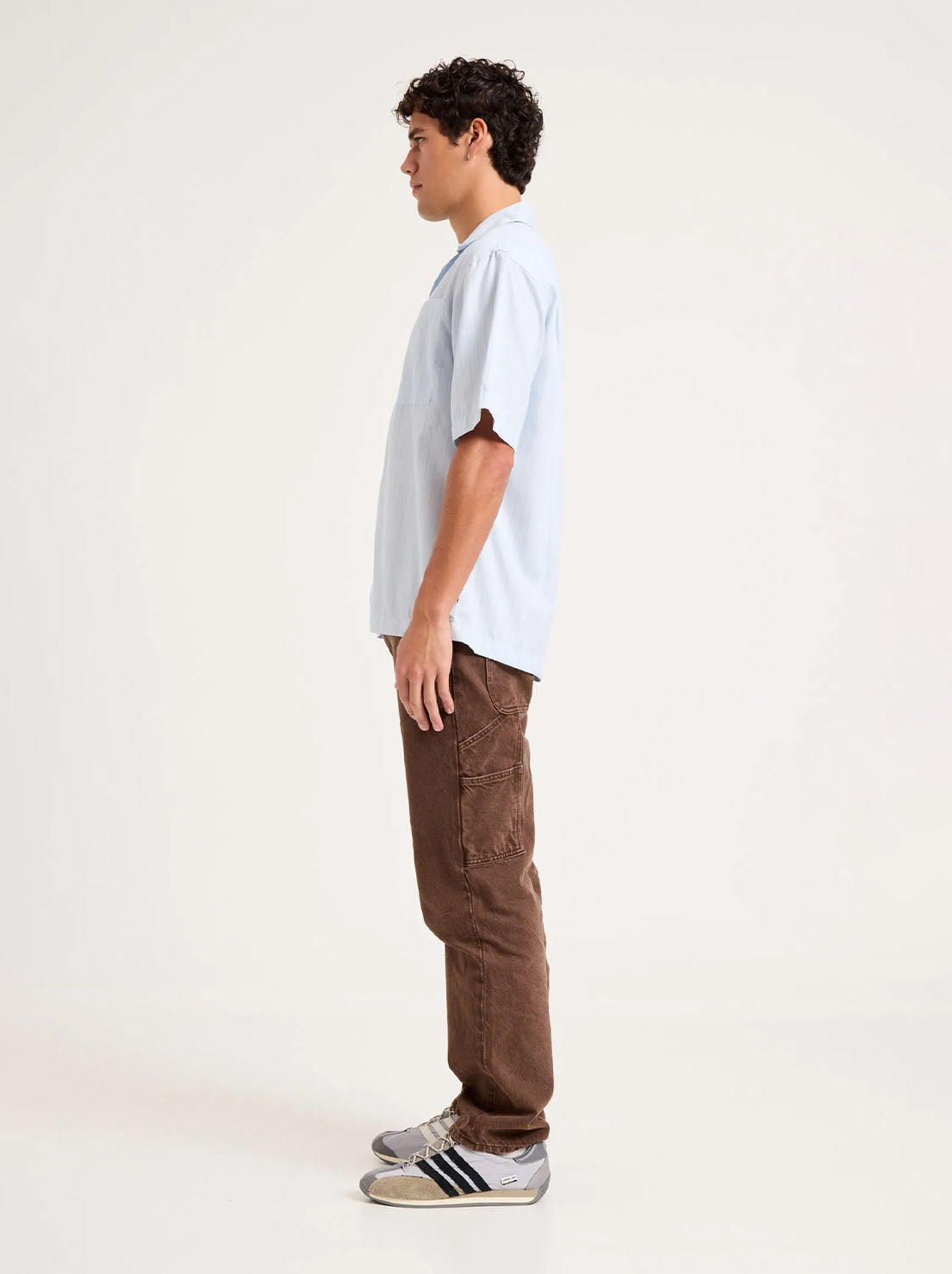 Rolla's - Business Stripe Bowler - Light Blue