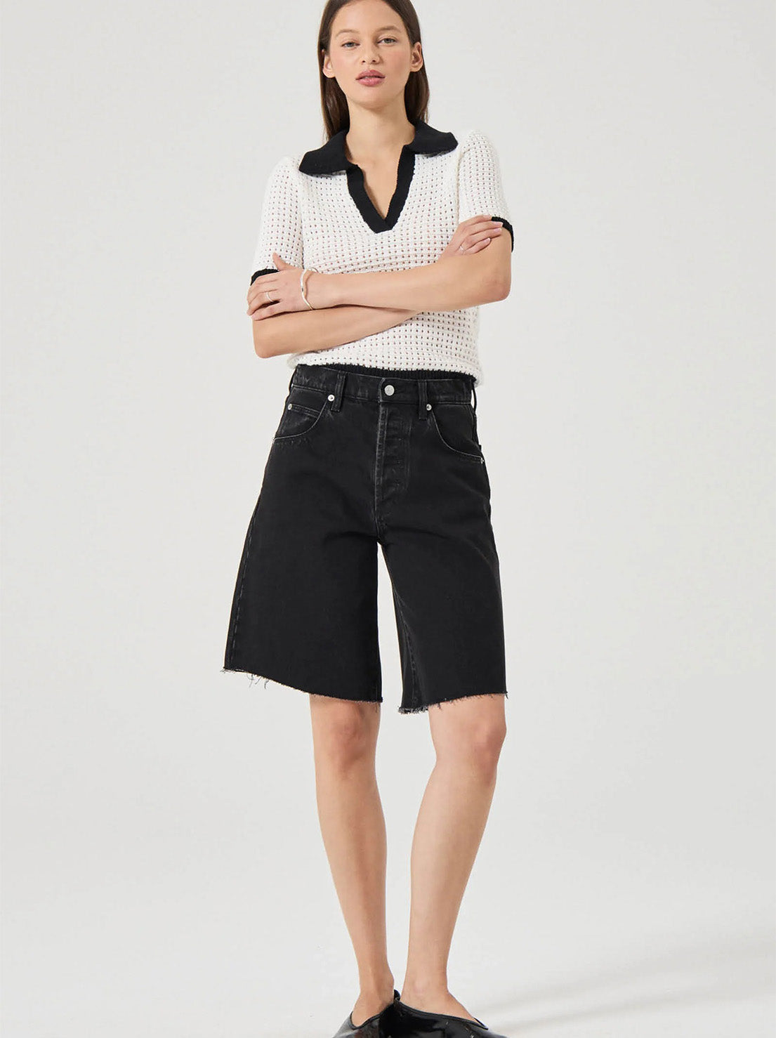 Rolla's - Charlotte Short Opium - Black Overdye