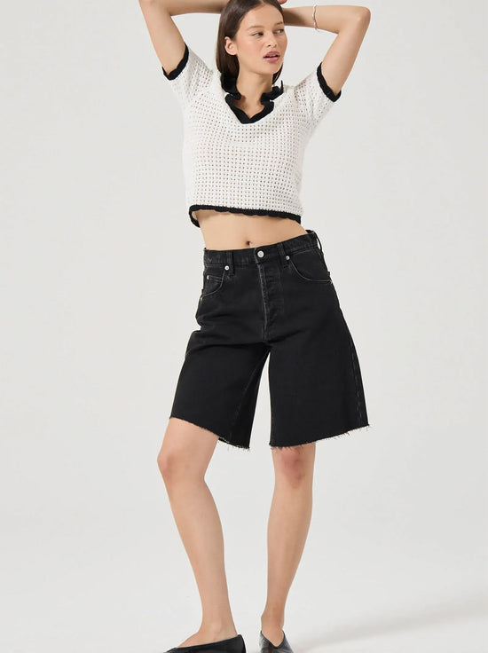 Rolla's - Charlotte Short Opium - Black Overdye