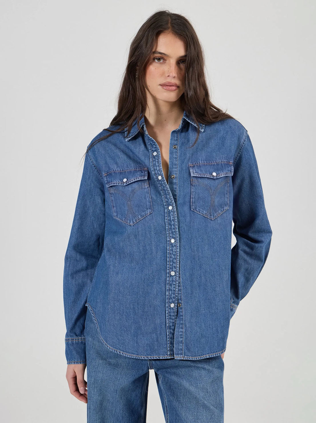 Rolla's - Chelsea Shirt - Vintage Indigo